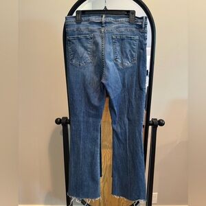 MOTHER The Weekender High Rise Fray Jeans